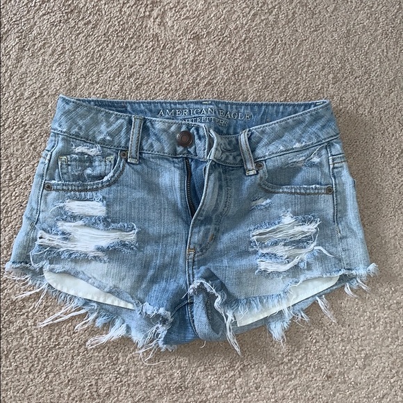 American Eagle Outfitters Pants - AEO denim distressed shorts